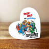 Stepdad My Favourite Superhero Birthday Father's Day Heart Personalised Gift