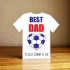 Any Colours Football Shirt Best Dad Personalised Gift Ornament