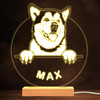 Alaskan Malamute Dog Pet Silhouette Warm Lamp Personalised Gift Night Light