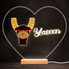 Alphabet Animals Letter Y Colourful Heart Personalised Gift Lamp Night Light