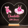 Little Dancer Ballerina Girl Dancing Ballet Heart Personalised Gift Night Light