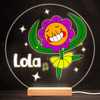 Funny Dancing Flower Colourful Round Personalised Gift LED Lamp Night Light