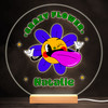 Funny Flower Colourful Round Personalised Gift Warm White LED Lamp Night Light