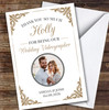 Thank You For Being Our Wedding Videographer Gold Photo Personalised Card