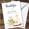 Thank You Wedding Planner Cake & Shoes Personalised Greetings Card