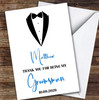 Thank You For Being My Groomsman Suit Personalised Greetings Card