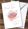 Floral Envelope Thank You Bridesmaid Personalised Greetings Card Floral Envelope Thank You Bridesmaid Personalised Greetings Card