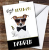 Thank You Best Man Martini Dog Personalised Greetings Card