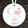 New Baby Girl New Baby Letter C Personalised Gift Keepsake Hanging Ornament