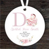 New Baby Girl New Baby Letter D Personalised Gift Keepsake Hanging Ornament