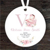 New Baby Girl New Baby Letter V Personalised Gift Keepsake Hanging Ornament