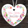 New Home Couple Wreath Heart Personalised Gift Keepsake Hanging Ornament Plaque