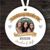 Thank You Wedding Make Up Artist Photo Round Personalised Gift Hanging Ornament