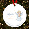 First In Heaven Little Pastel Angel With A Star Custom Christmas Tree Decoration