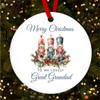 Lovely Great Grandad Classic Nutcrackers Custom Christmas Tree Bauble Decoration