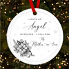 Mother-in-law Memorial Angel In Heaven Custom Christmas Tree Ornament Decoration