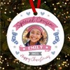 Cousin Female Girl Pink Photo Stocking Custom Christmas Tree Ornament Decoration