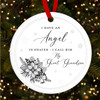 Great Grandson Memorial Angel In Heaven Custom Christmas Tree Bauble Decoration