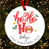Beagle Puppy 1st Ho Ho Ho Stars Personalised Christmas Tree Ornament Decoration