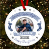 Great Grandson Photo Stocking Personalised Christmas Tree Ornament Decoration