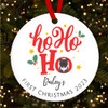 Ho Ho Ho Dogs First Puppy Style 13 Custom Christmas Tree Ornament Decoration