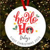 Ho Ho Ho Dogs First Puppy Style 16 Custom Christmas Tree Ornament Decoration