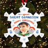Special Great Grandson Santa Photo Custom Christmas Tree Ornament Decoration