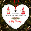 Daughter Son-in-law Pair Of Gnomes Custom Christmas Tree Ornament Decoration