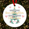 Wonderful Granddaughter Tree Personalised Christmas Tree Ornament Decoration
