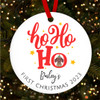 Dachshund Puppy 1st Ho Ho Ho Personalised Christmas Tree Ornament Decoration