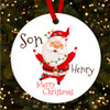 Santa Claus Son Fairy Light Personalised Christmas Tree Ornament Decoration