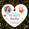 Daughter Memorial Angel Photo Sadly Missed Custom Christmas Tree Decoration