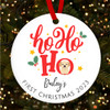 Ho Ho Ho Dogs First Puppy Style 5 Custom Christmas Tree Ornament Decoration