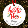 Ho Ho Ho Dogs First Puppy Style 6 Custom Christmas Tree Ornament Decoration Ho Ho Ho Dogs First Puppy Style 6 Custom Christmas Tree Ornament Decoration