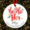 Ho Ho Ho Dogs First Puppy Style 8 Custom Christmas Tree Ornament Decoration