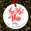 American Bully Puppy 1st Ho Ho Ho Custom Christmas Tree Ornament Decoration