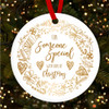 Someone Special With Love At Gold Custom Christmas Tree Ornament Decoration