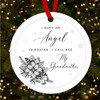 Grandmother Angel In Heaven Personalised Christmas Tree Ornament Decoration
