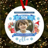 Remembering Son Memorial Photo Child Loss Custom Christmas Tree Decoration