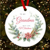 To My Grandma Winter Pine Personalised Christmas Tree Ornament Decoration