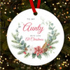 To My Aunty With Love At Personalised Christmas Tree Ornament Decoration