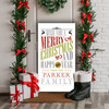 Xmas Family Personalised Tall Decoration Family Christmas Indoor Outdoor Sign