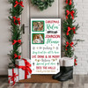 Rules House Text Photo Personalised Decoration Christmas Indoor Outdoor Sign
