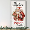 Santa Claus Personalised Tall Decoration Family Christmas Indoor Outdoor Sign