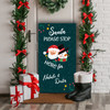 Santa Please Stop Snowman Personalised Decoration Christmas Indoor Outdoor Sign