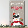 Snowman Holding Birds Personalised Tall Decoration Christmas Indoor Outdoor Sign