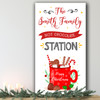 Hot Chocolate Station Personalised Tall Decoration Christmas Indoor Outdoor Sign