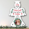 Memorial Photo Wreath Personalised Angel Decor Christmas Indoor Outdoor Sign