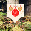 Baubles Personalised Decoration Family Christmas Outdoor Garden Stake Sign