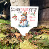 Snowman Santa Stop Here Personalised Decoration Christmas Outdoor Garden Sign